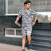 Short printed tracksuit for men (ST-12)