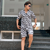 Short printed tracksuit for men (ST-12)