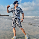 Short printed tracksuit for men (ST-09)