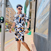 Short printed tracksuit for men (ST-13)