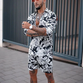 Short printed tracksuit for men (ST-16)