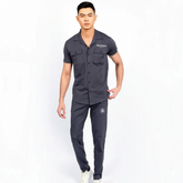 Black Men's Track Suits With Front Two Pockets Style