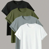 Pack of 4 - Round Neck T-Shirt