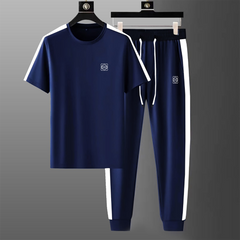 Men's Tracksuit with Shoulder Panel with Panning Trouser