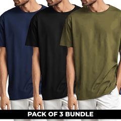 Bundle of 3 dry fit drop shoulder tees