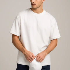 Essential Drop Shoulder Cotton Tee – Effortlessly Cool, All-Day Comfort
