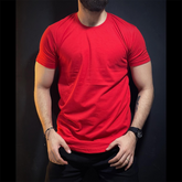 Stylish Men's Durable Plain Round Neck Tees