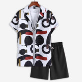 Short printed tracksuit for men (ST-02)