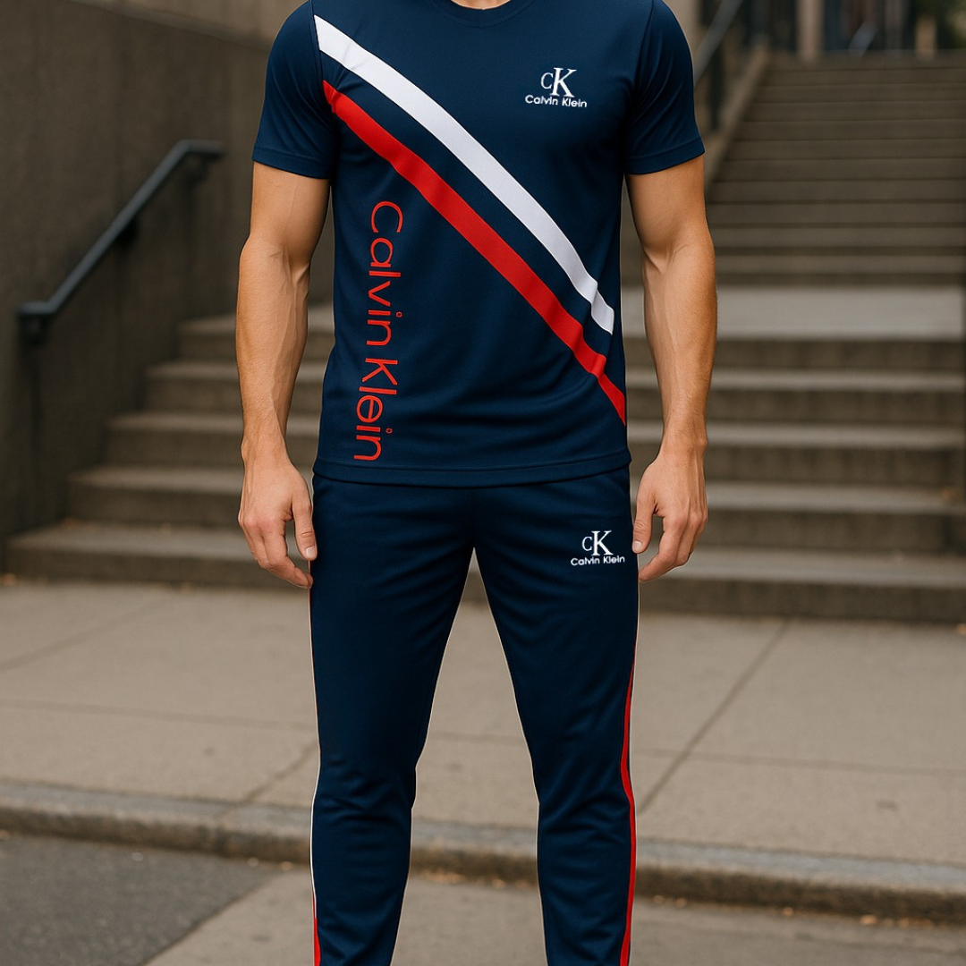 Men's Front 2 Strip Tracksuit