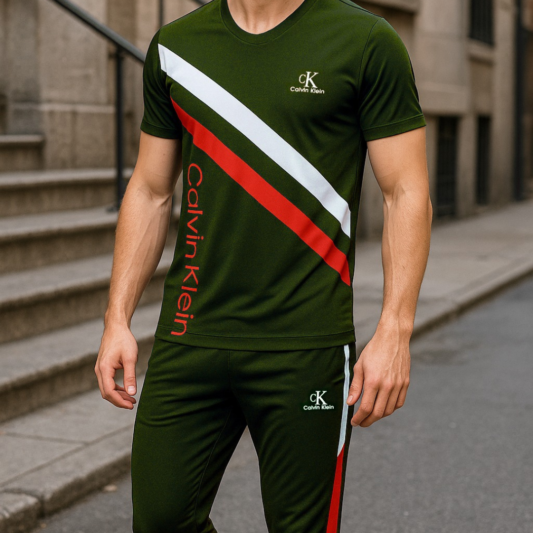 Men's Front 2 Strip Tracksuit