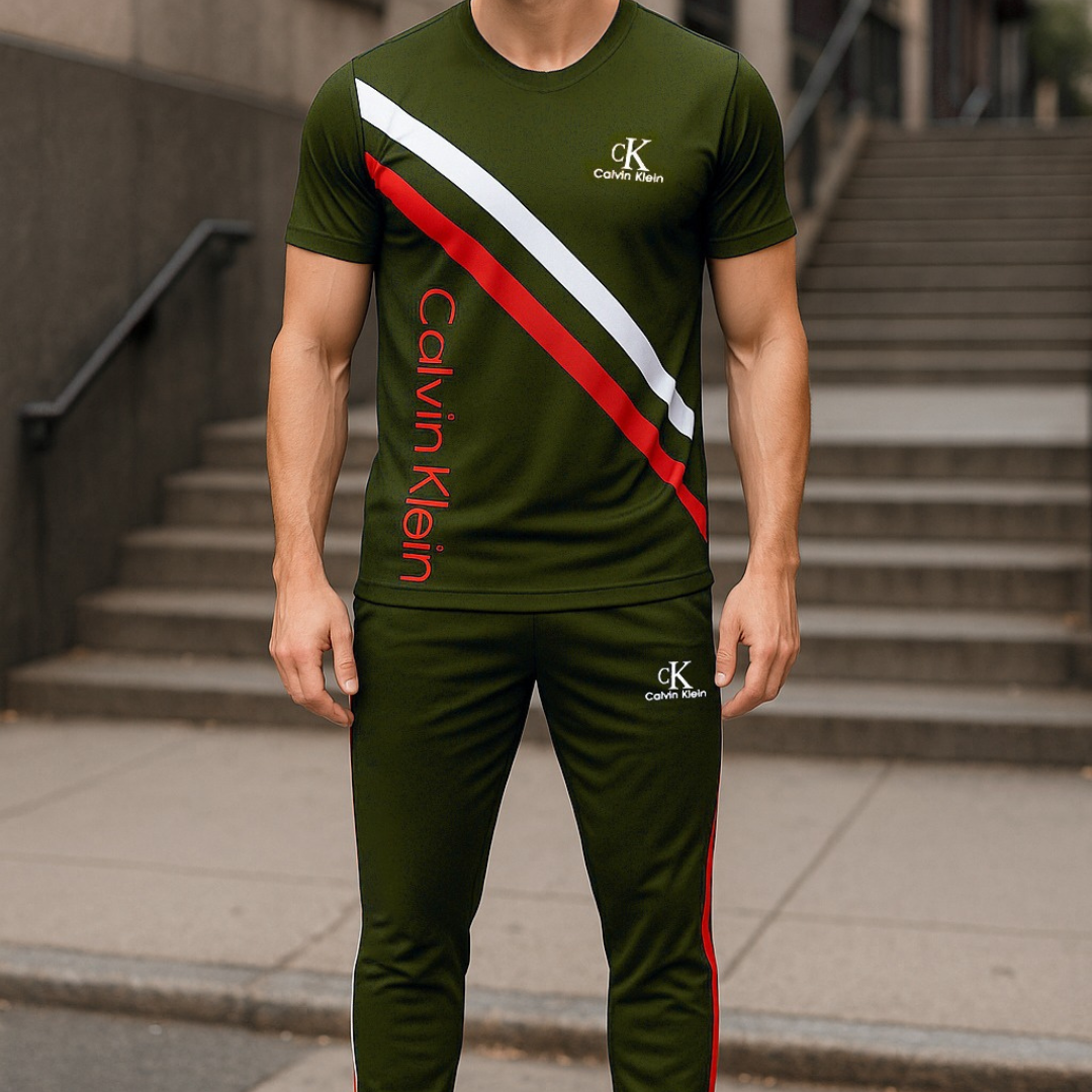 Men's Front 2 Strip Tracksuit