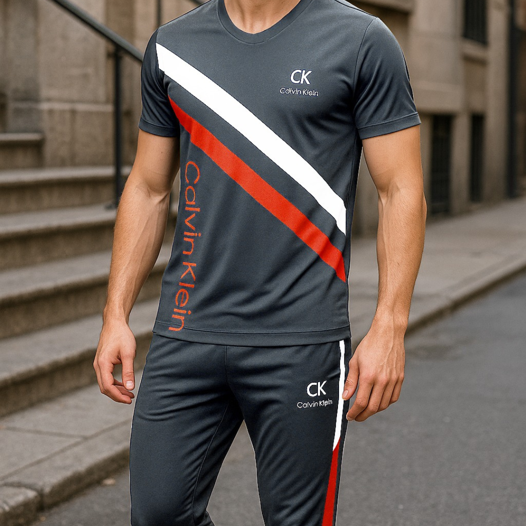 Men's Front 2 Strip Tracksuit