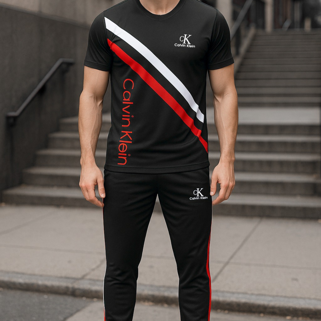 Men's Front 2 Strip Tracksuit