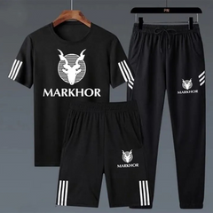 Pack Of 3 Markhor Printed Tracksuit For Men