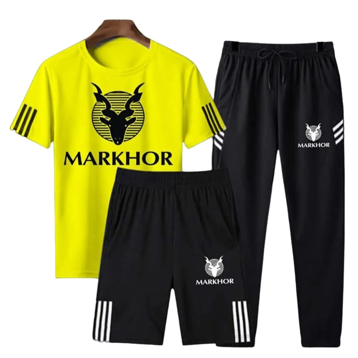 Pack Of 3 Markhor Printed Tracksuit For Men