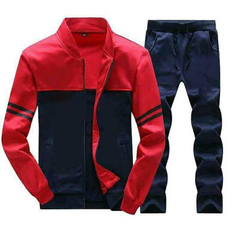 Blue and Red strips track suit for men