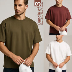 Essential Drop Shoulder Bundle  Cotton Tee – Effortlessly Cool, All-Day Comfort