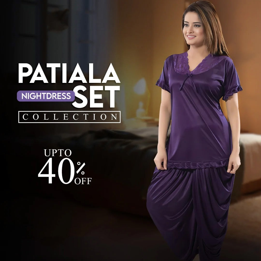 Patiala Set - Purple