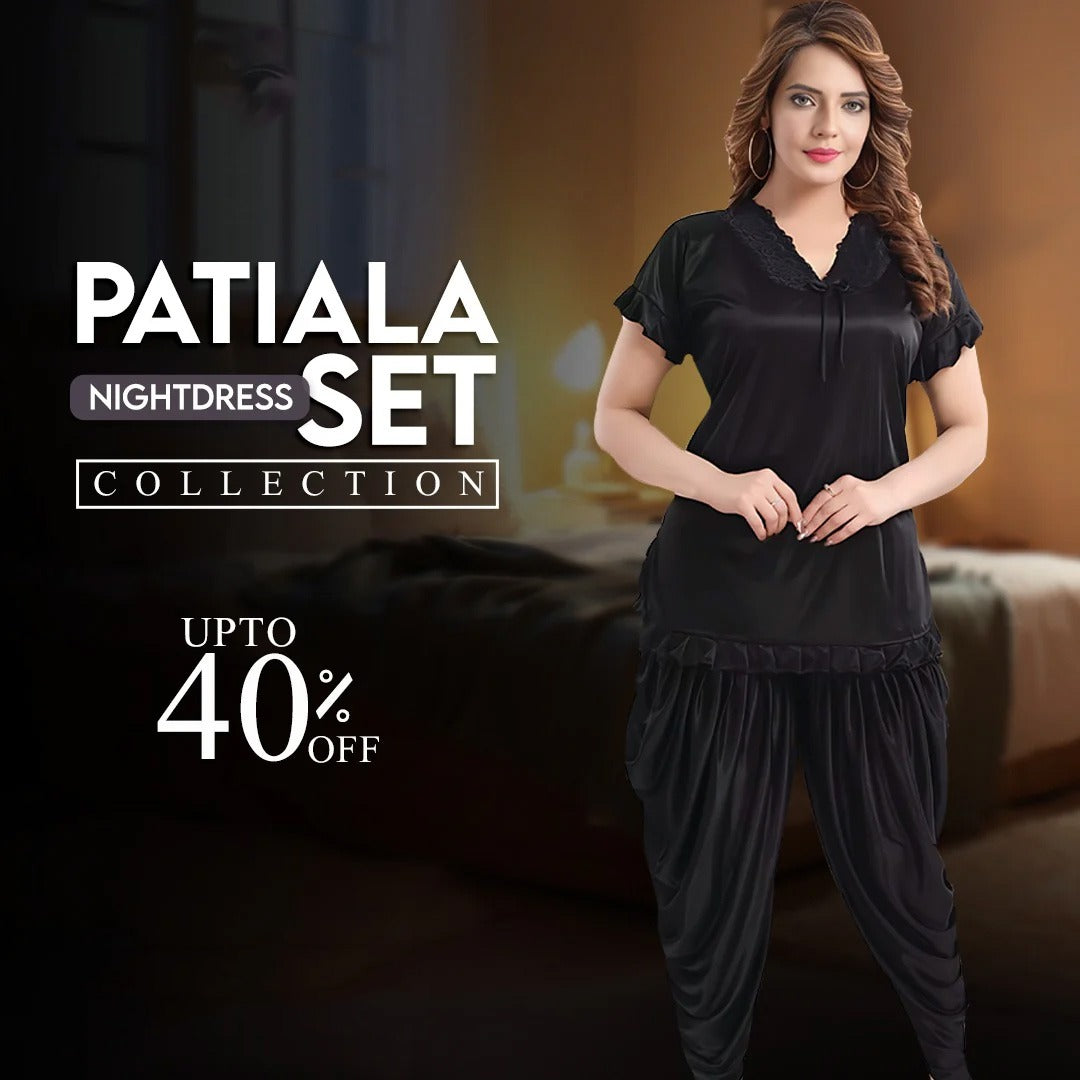 Patiala Set - Black