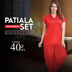 Patiala Set - Red